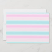 Foto Unicorn Rainbow Geburtstag Einladung (Rückseite)