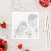 Foto Unsere Hochzeitsempfangs-Cocktail Serviette (Beispiel)