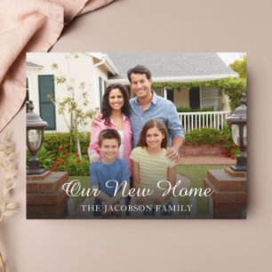 Foto unserer neuen Ankündigung zum Zuhause-Moving Postkarte