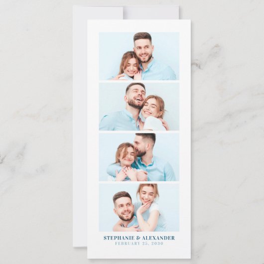 Foto "Untermeer-Save the Date Lesezeichen" Einladung (Rückseite)