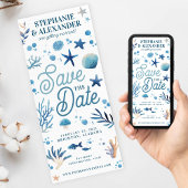 Foto "Untermeer-Save the Date Lesezeichen" Einladung