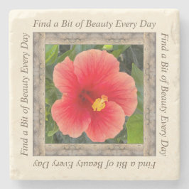 Foto Untersetzer aus Marmor mit orangefarbenem Hib