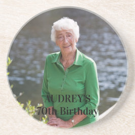 Foto-Untersetzer zum 70. Geburtstag Getränkeuntersetzer