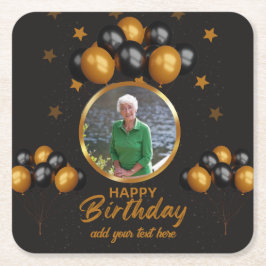 Foto-Untersetzer zum 70. Geburtstag Rechteckiger Pappuntersetzer