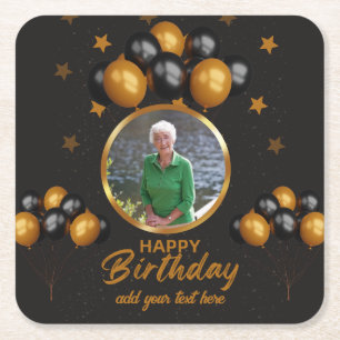 Foto-Untersetzer zum 70. Geburtstag Rechteckiger Pappuntersetzer