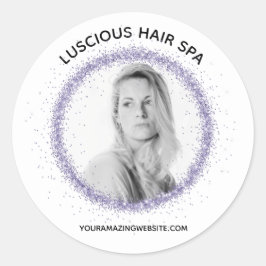 *~* FOTO UPLOAD-Logo-Label-Umschließung des Siegel Runder Aufkleber