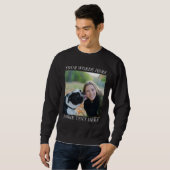 Foto-Upload-Sweatshirt mit individuellem Text Sweatshirt (Vorne ganz)