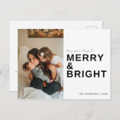 Foto-Urlaub in der Familie mit Freude und Helle Postkarte (Vorne/Hinten)