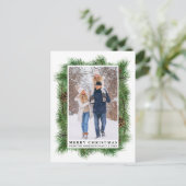 Foto-Urlaub mit Aquarellrahmen Postkarte (Stehend Vorderseite)