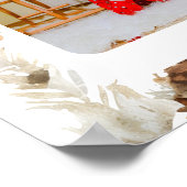 Foto-Urlaubskarte "Aquarellente" Poster (Ecke)