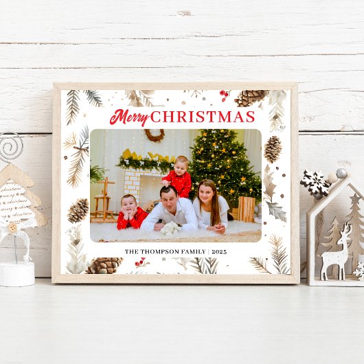 Foto-Urlaubskarte "Aquarellente" Poster