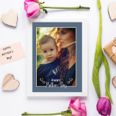 Foto-Urlaubskarte für Blaue Mutter Dankeskarte