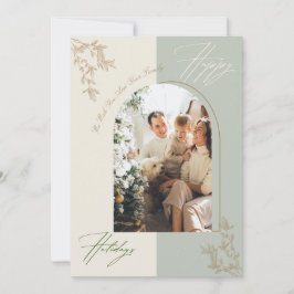 Foto-Urlaubskarte für Minimalistische Arche Einladung