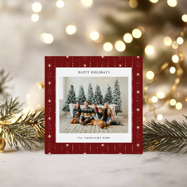 Foto-Urlaubskarte für Rot- und Cremesteine Feiertagskarte