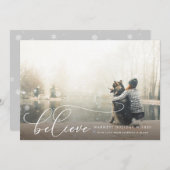 Foto-Urlaubskarte glauben Feiertagskarte (Vorne/Hinten)