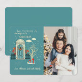 Foto-Urlaubskarte im Winter Einladung (Vorne/Hinten)