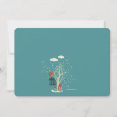 Foto-Urlaubskarte im Winter Einladung (Rückseite)