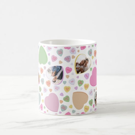 Foto Valentine's Day Candy Heart Tasse (Mittel)