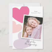 Foto Valentins Big Hearts Feiertagskarte (Vorderseite)