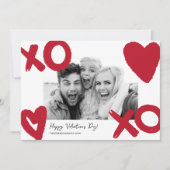 Foto Valentinstag Feiertagskarte (Vorderseite)