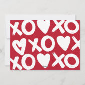 Foto Valentinstag Feiertagskarte (Rückseite)