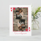 Foto-Valentinstag Feiertagskarte (Stehend Vorderseite)