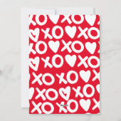 Foto-Valentinstag Feiertagskarte (Rückseite)