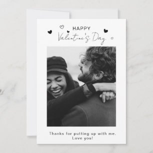 FOTO Valentinstag Freund/Freundin Liebe Feiertagskarte
