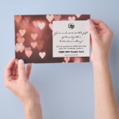 Foto Valentinstag Geschenkgutschein Werbeaktion Flyer (Handgriff)