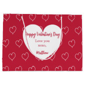 Foto Valentinstag Große Geschenktüte (Rückseite)