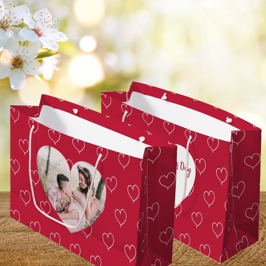 Foto Valentinstag Große Geschenktüte
