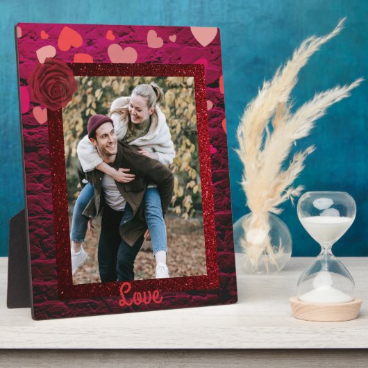 Foto Valentinstag Tafel Foto Fotoplatte (Seite)