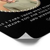 Foto Vater der Braut Geschenk Danke, Geschenk Poster (Ecke)