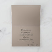 Foto Vatertag der Familie Karte (Innenseite)