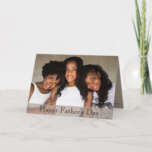 Foto Vatertag der Familie Karte (Vorderseite)