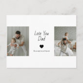 Foto Vatertag Geschenk mit Kindernamen - Feiertagspostkarte (Vorderseite)