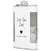 Foto Vatertag Geschenk mit Kindernamen - Flachmann (Links)