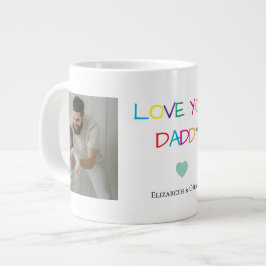 Foto Vatertag Geschenk mit Kindernamen - Jumbo-Tasse