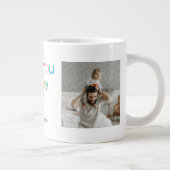 Foto Vatertag Geschenk mit Kindernamen - Jumbo-Tasse (Rechts)