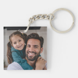 Foto Vatertag Nummer Eins Dad Schlüsselanhänger