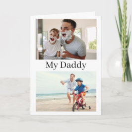 Foto Vatertagskarte vom bewundernden Sohn Karte