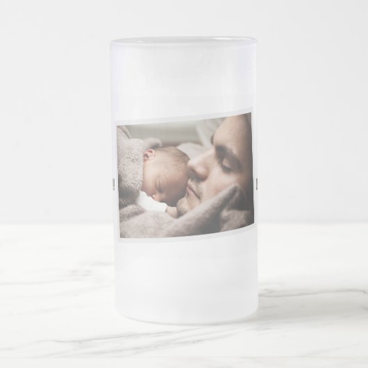 Foto Vathers Day Mattglas Bierglas (Mittel)