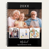 Foto vereinnahmt Schwarz-weiße Ernennungen 2025 Planer (Vorderseite)