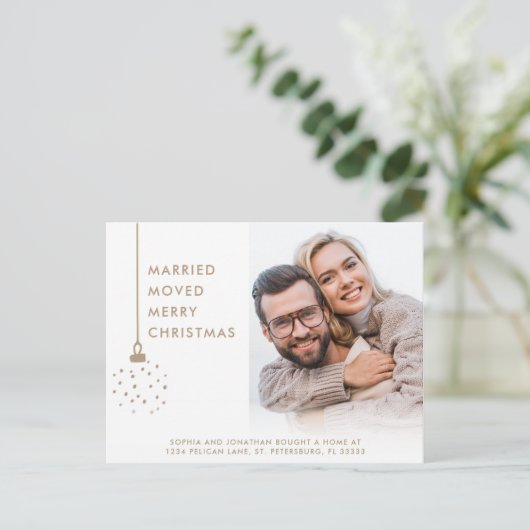 Foto Verheiratet bewegte frohe Weihnachten (Stehend Vorderseite)