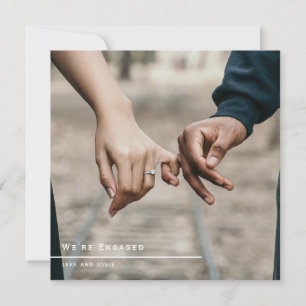 Foto verlobte Ankündigung Party-Karte