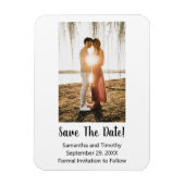 Foto-Verlobung beim Hochfahren speichern der Datum Magnet (Vertikal)