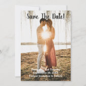 Foto-Verlobung beim Hochfahren speichern der Datum Save The Date (Vorderseite)