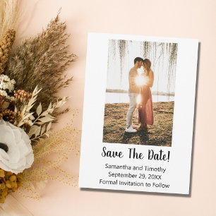 Foto-Verlobung beim Hochfahren speichern der Datum Save The Date