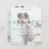 Foto Verlobung Einladung (Vorne/Hinten)