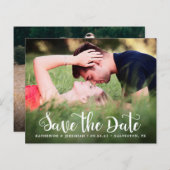 FOTO-Verlobung für Skripte Save the Date (Vorne/Hinten)